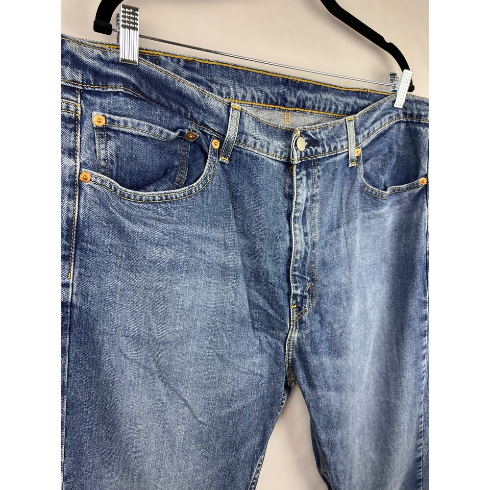Levi’s 505 Regular Fit Blue Denim Jeans Straight Leg Classic Vintage - Picture 2 of 11